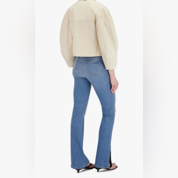 l'agence ABILENE HIGH RISE BABY BOOTCUT SLIT JEANS SIZE 26 - Picture 3 of 12